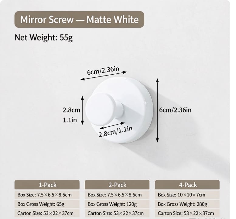 Bellevery™ No-Drill Hooks🔥Stainless steel suction cup hooks for bathrooms without drilling
