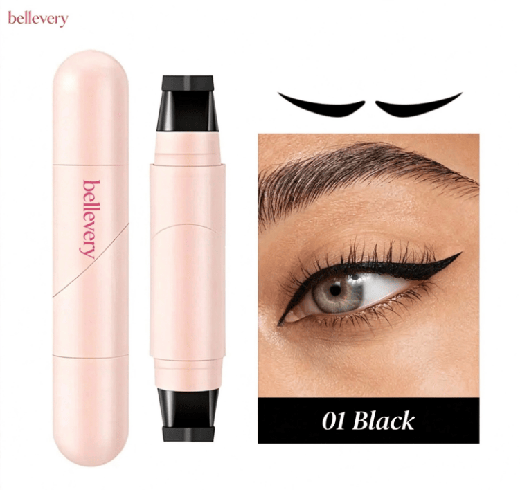 💗Perfect Wings Eyeliner Stamp💗 &Waterproof, smudge-proof, quick-drying liquid eyeliner
