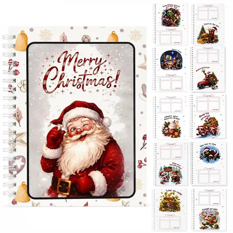 🔥🎁70% OFF!!!-Ready for Christmas!🎅Christmas Gift Card Album -👍DIY Spiral-Bound Christmas Gift Card Album with Surprise Pages