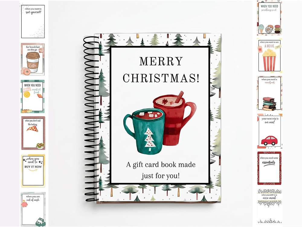 🔥🎁70% OFF!!!-Ready for Christmas!🎅Christmas Gift Card Album -👍DIY Spiral-Bound Christmas Gift Card Album with Surprise Pages
