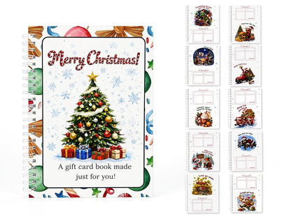 🔥🎁70% OFF!!!-Ready for Christmas!🎅Christmas Gift Card Album -👍DIY Spiral-Bound Christmas Gift Card Album with Surprise Pages