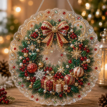 🎄 LAST DAY 49% OFF – ✨ Christmas Pearl Diamond Art Hanging Ornament Kit