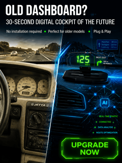 🚗Smart In-Car HUD Co-Pilot: Clear Directions, Works on Sedans, SUVs, Pickups, RVs, and More