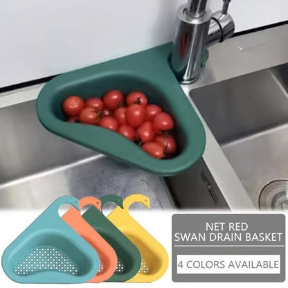 Hot selling🔥 Kitchen Sink Drain Basket Swan Drain Rack🔥easy to install