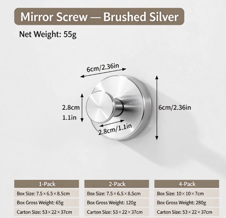 Bellevery™ No-Drill Hooks🔥Stainless steel suction cup hooks for bathrooms without drilling