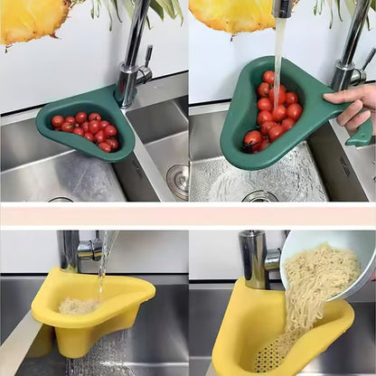 Hot selling🔥 Kitchen Sink Drain Basket Swan Drain Rack🔥easy to install
