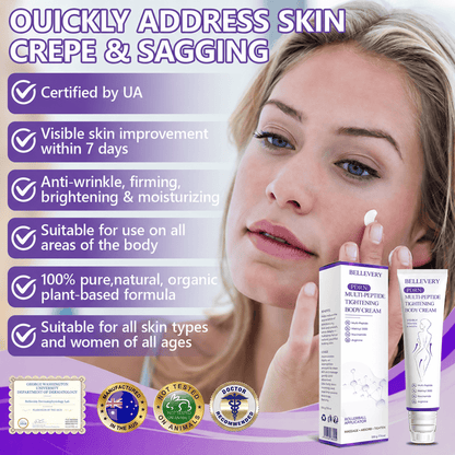 Bellevery® PDRN Multi-Peptide Massaging Body Roller Cream- Anti-aging, Hydrating, Skin Firming & Lifting, Skin Repair, Even Tone, Acne and Dark Spot Treatment, Wart and Mole Removal, and Psoriasis Relief.