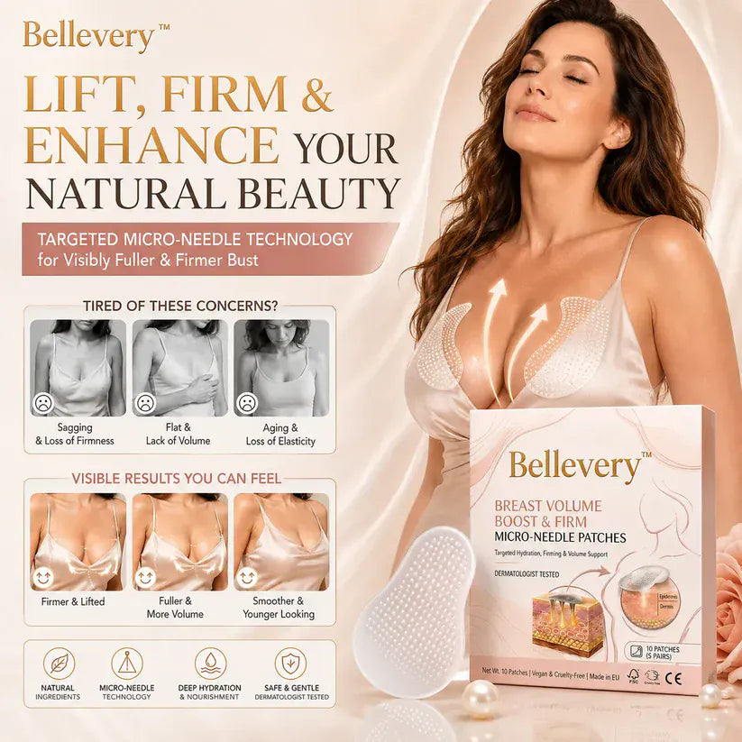 🔥Limited-time 75% sale--Bellevery™ Nano-Microneedle Bust Lift Patches ✨ — No Surgery Needed. For a firmer, fuller, more lifted-looking bust contour & renewed feminine confidence
