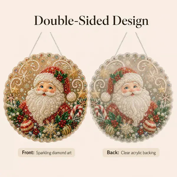 🎄 LAST DAY 49% OFF – ✨ Christmas Pearl Diamond Art Hanging Ornament Kit