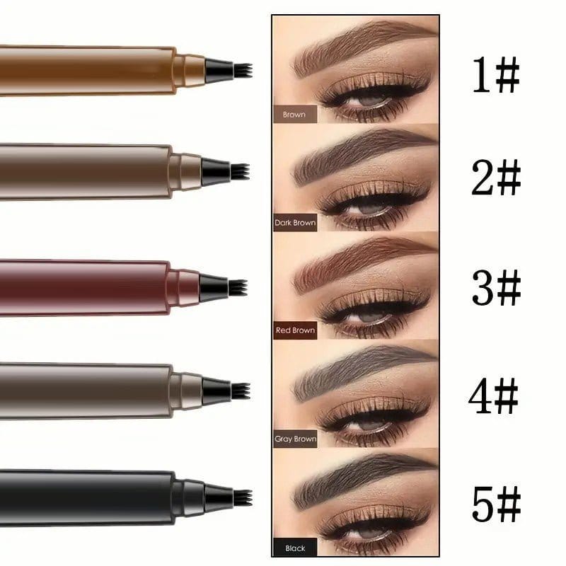 4 Split Tip Liquid Eyebrow Pen - Bellevery