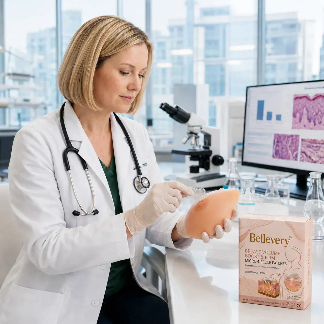 Bellevery™ Nano-Microneedle Bust Lift Patches ✨ — No Surgery Needed. For a firmer, fuller, more lifted-looking bust contour & renewed feminine confidence 💖