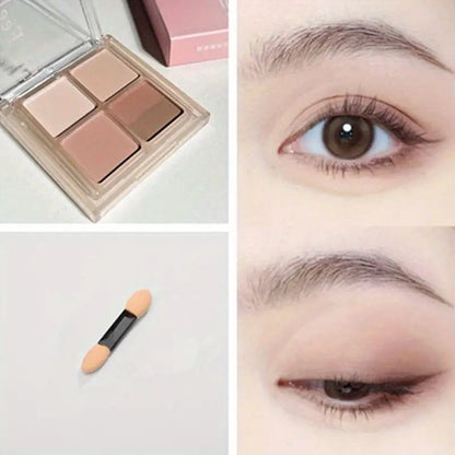 5 Colors Low Saturated Eyeshadow Palette - Bellevery