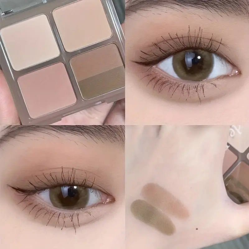 5 Colors Low Saturated Eyeshadow Palette - Bellevery