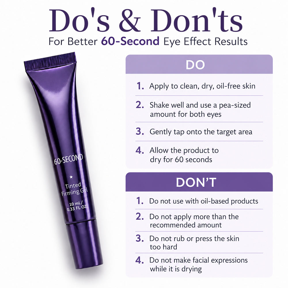 60 Second Effects Tinted Firming Gel✨ - Under Eye Cream For Puffiness And Bags Under Eyes