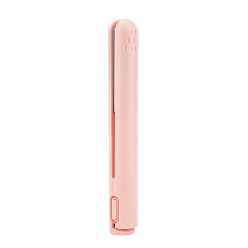 Bellevery 2-in-1 Mini Curling Iron ,USB Mini Hair Curling Iron (Straightener and Curler)