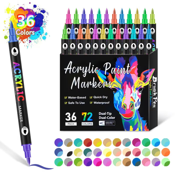 🎨Last Day Promotion 49% OFF🔥Double-Ended Art Markers for Professionals & Beginners!