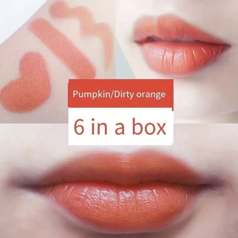 6 Pcs Matte Misty Lipstick Set - Bellevery