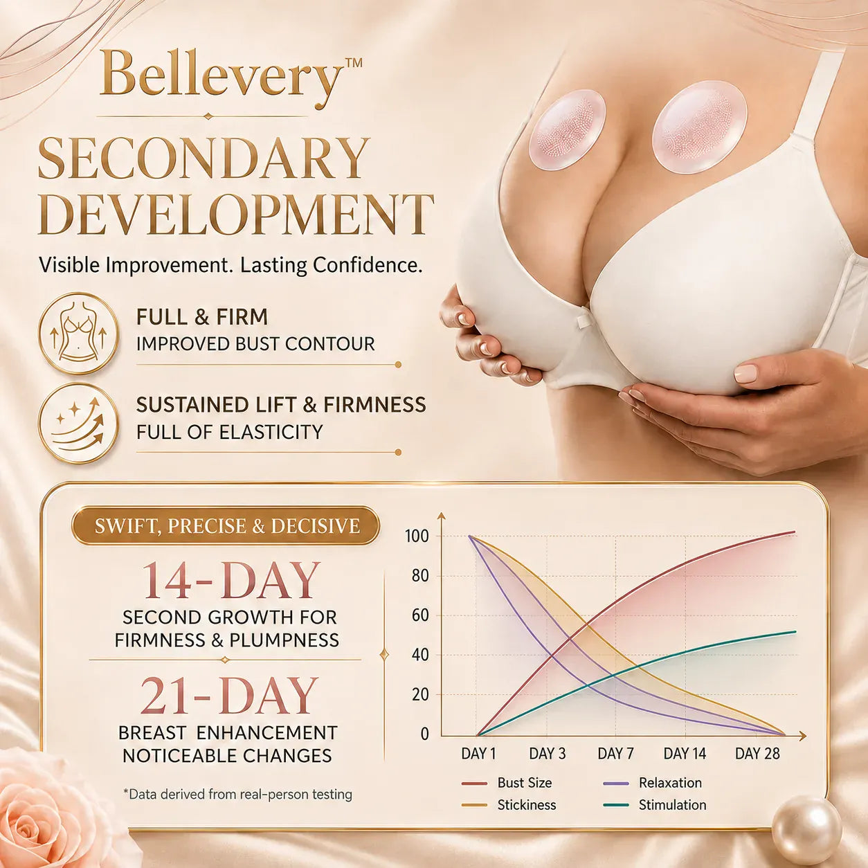 Bellevery™ Nano-Microneedle Bust Lift Patches ✨ — No Surgery Needed. For a firmer, fuller, more lifted-looking bust contour & renewed feminine confidence 💖