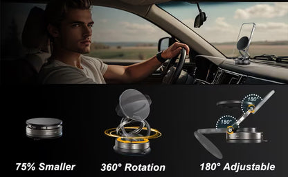 💥2026 Upgraded high-grade material🔥✨360° Adjustable Vacuum Folding Magnetic Phone Holder