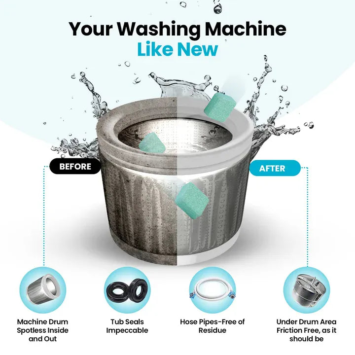 ULTRA🔥Washing Machine Cleaner 🔥Get Rid of Bacteria & Pet Odor from Your Washer