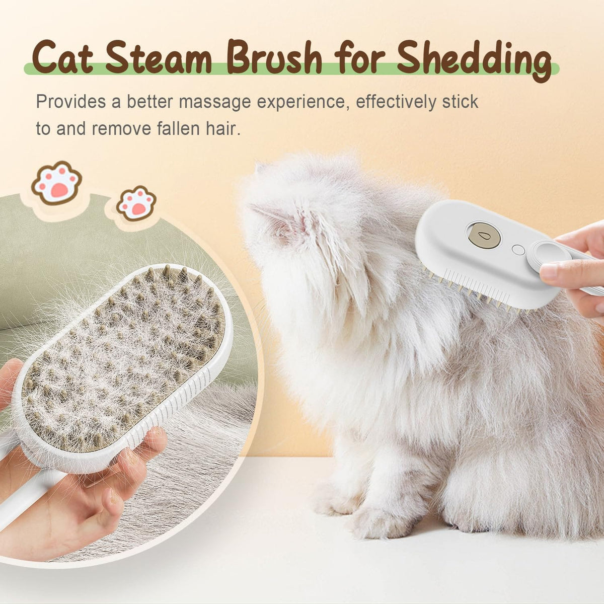 Pet Grooming Brush: Quick & Easy Pet Hair Remover Comb