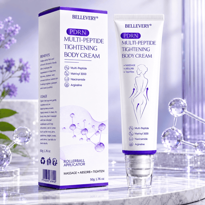 Bellevery® PDRN Multi-Peptide Massaging Body Roller Cream- Anti-aging, Hydrating, Skin Firming & Lifting, Skin Repair, Even Tone, Acne and Dark Spot Treatment, Wart and Mole Removal, and Psoriasis Relief.