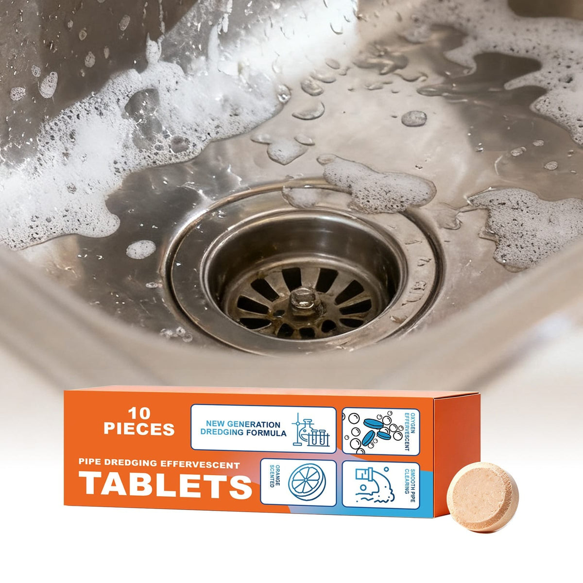 Powerful Pipe Declogging & Cleaning Tablets🔥