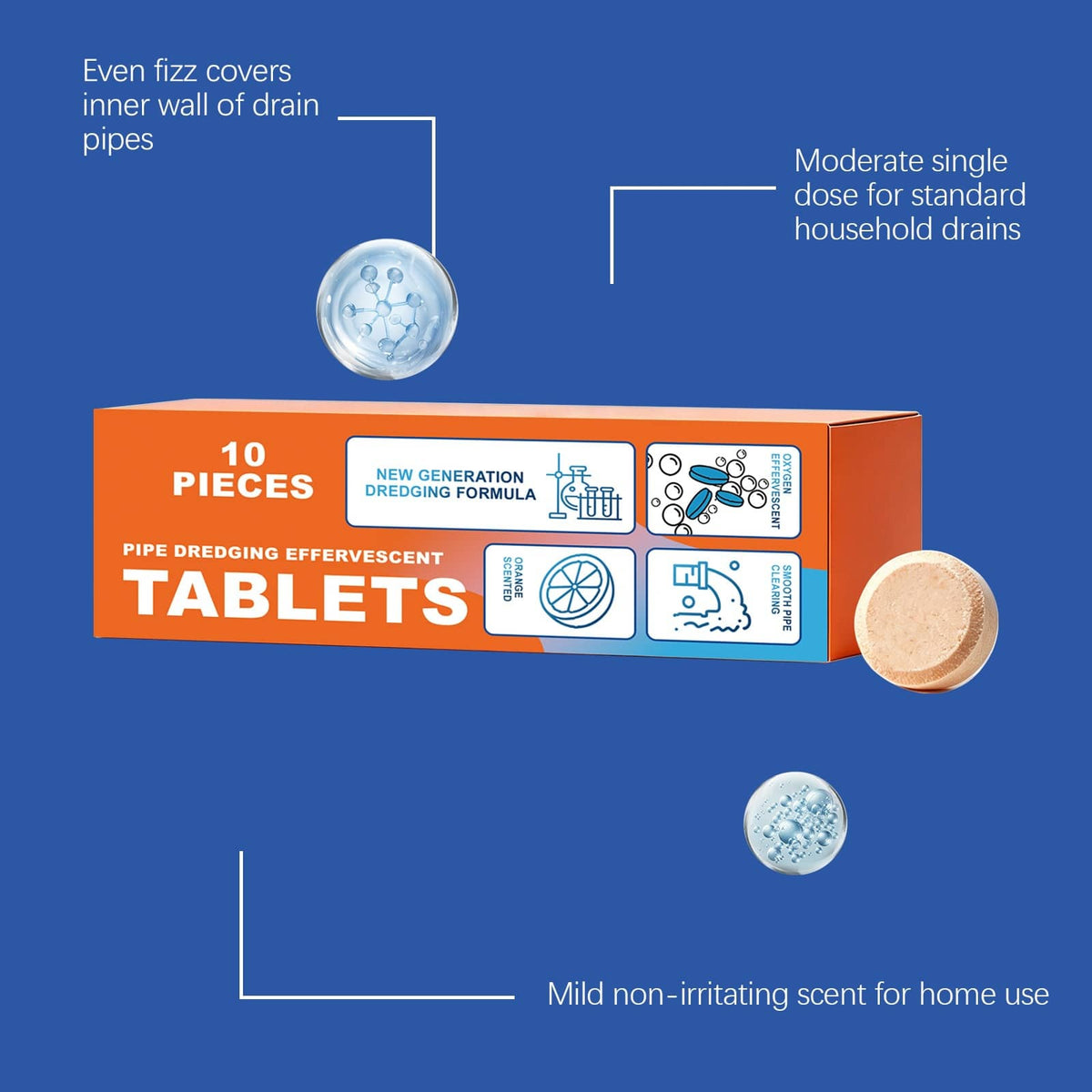 Powerful Pipe Declogging & Cleaning Tablets🔥