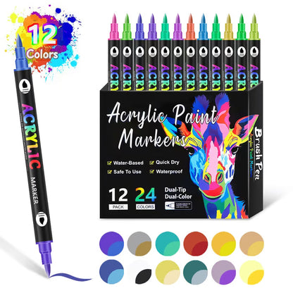 🎨Last Day Promotion 49% OFF🔥Double-Ended Art Markers for Professionals & Beginners!