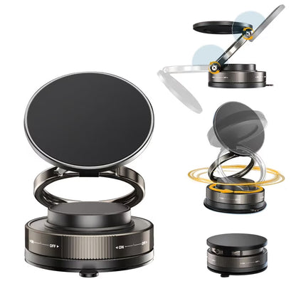 💥2026 Upgraded high-grade material🔥✨360° Adjustable Vacuum Folding Magnetic Phone Holder
