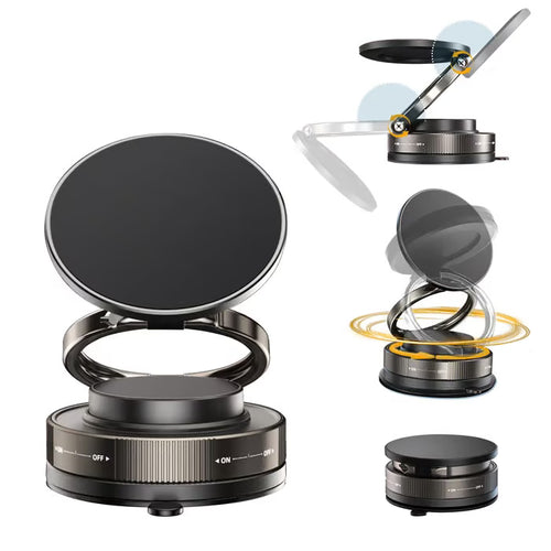 💥2026 Upgraded high-grade material🔥✨360° Adjustable Vacuum Folding Magnetic Phone Holder