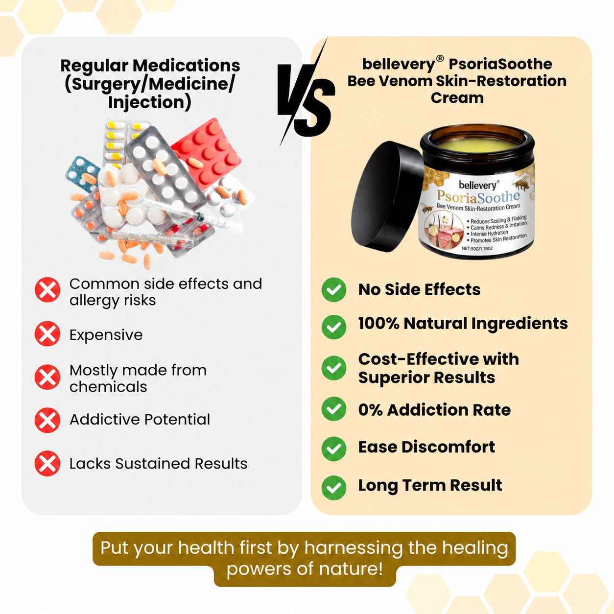 Bellevery® PsoriaSoothe Bee Venom Skin-Restoration Cream