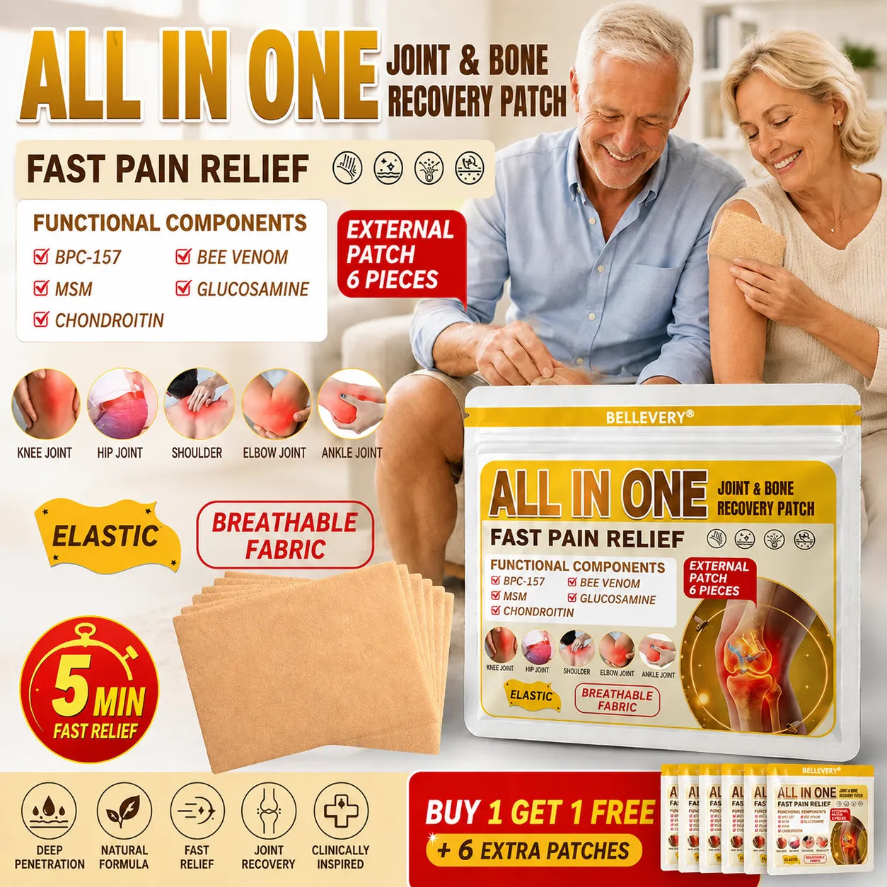 One last chance! Grab this lucky find at 80% OFF!🔥 180-day money back guarantee! Free air shipping! Bellevery®