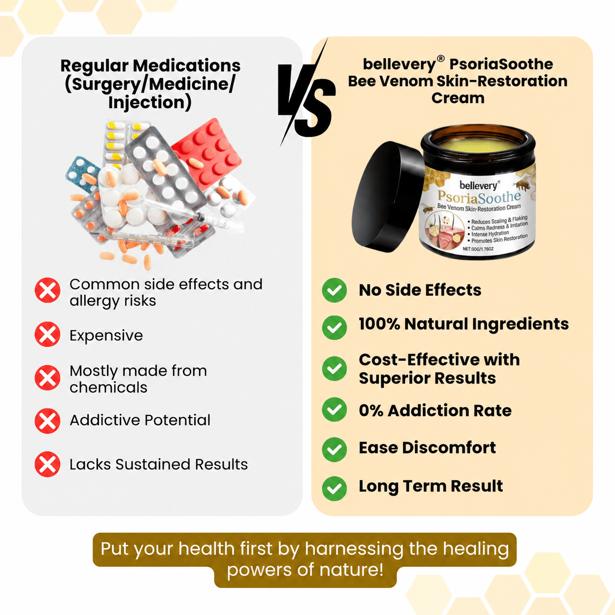 Bellevery® PsoriaSoothe Bee Venom Skin-Restoration Cream - Bellevery