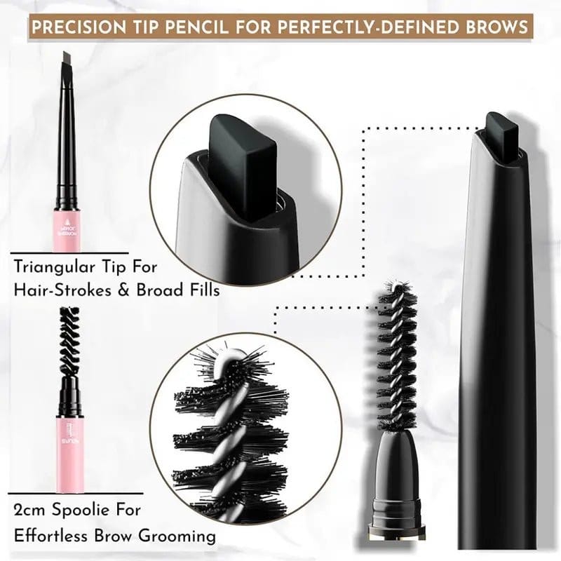 Dual-Sided Eyebrow Retractable Pencil - Bellevery