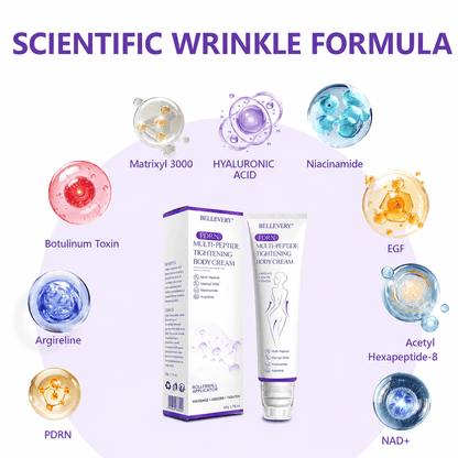 Bellevery® PDRN Multi-Peptide Massaging Body Roller Cream- Anti-aging, Hydrating, Skin Firming & Lifting, Skin Repair, Even Tone, Acne and Dark Spot Treatment, Wart and Mole Removal, and Psoriasis Relief.