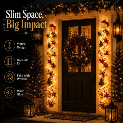 🎄 48% OFF – MerryCascade™ Light-Up Christmas Door Hanger | 6 Festive Designs ✨