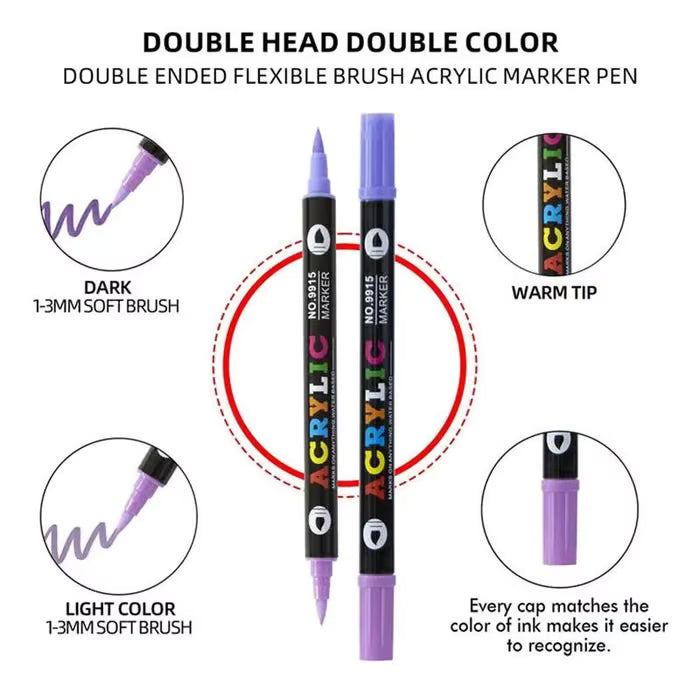 🎨Last Day Promotion 49% OFF🔥Double-Ended Art Markers for Professionals & Beginners!