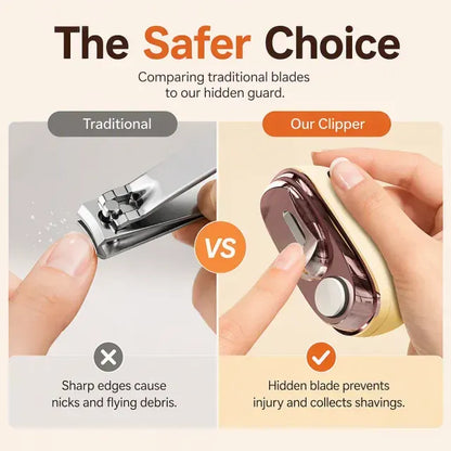 ⏳Time-Limited Special⏰2-in-1 Smart Electric Nail Trimmer & Polisher for All Ages 👨‍👩‍👧‍👦 – Blade-Free, Blood-Free & Stress-Free Nail Care! 💅