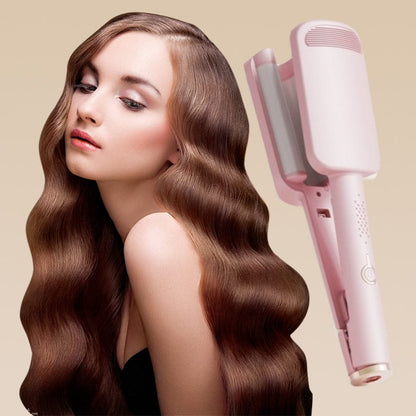French Wave Curling Iron, Fast Heating Adjustable Temperature, 1.6m Extension Cord, Suitable for Any Hairstyle Hair Type