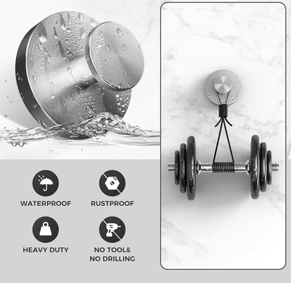 Bellevery™ No-Drill Hooks🔥Stainless steel suction cup hooks for bathrooms without drilling