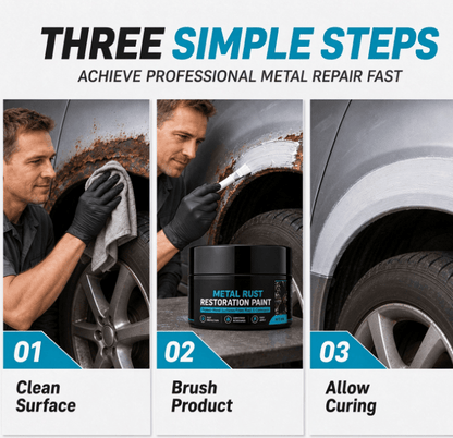 🛡️✨Metal Rust Protection Black Repair Paste – Restores rusty gates, railings & tools. Forms protective coating – no need to replace!