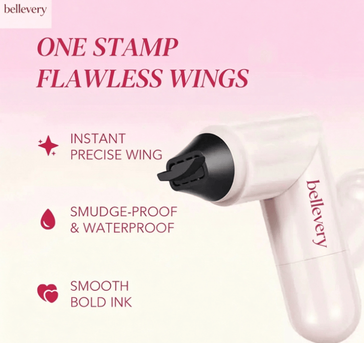 💗Perfect Wings Eyeliner Stamp💗 &Waterproof, smudge-proof, quick-drying liquid eyeliner