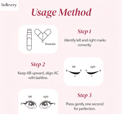💗Perfect Wings Eyeliner Stamp💗 &Waterproof, smudge-proof, quick-drying liquid eyeliner