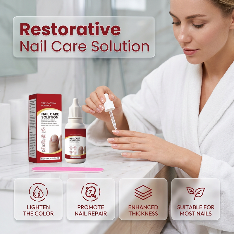 🔥Last Day 50% OFF 👨‍⚕️  Triple Action Nail Care Repair Solution Kit