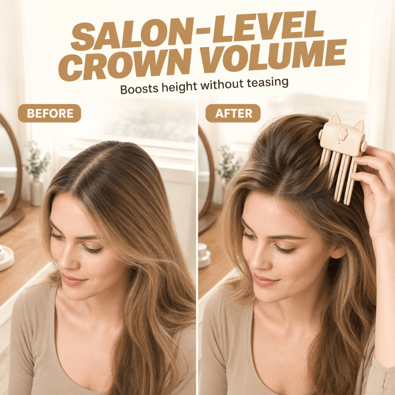 🎉48K+ Sold 💇 Wireless Heated Volumizing Root Lift Clip, Portable Travel Hair Styling Tool for Flat Fine Hair